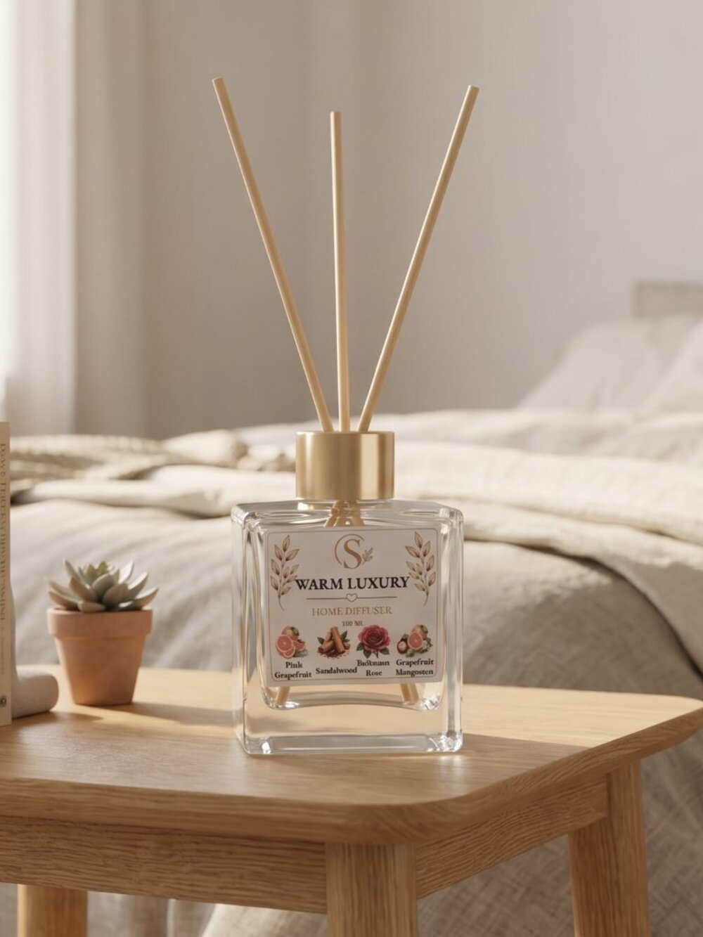 Home Reed Diffuser - Warm Luxury 100ML - Picture 5 of 10